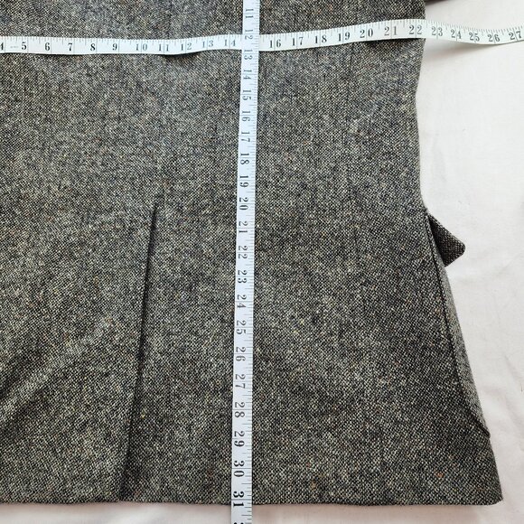 Vintage Joseph Hoyle Tweed Grey Blazer Jacket Elbow Patches (44 R) - Picture 9 of 10